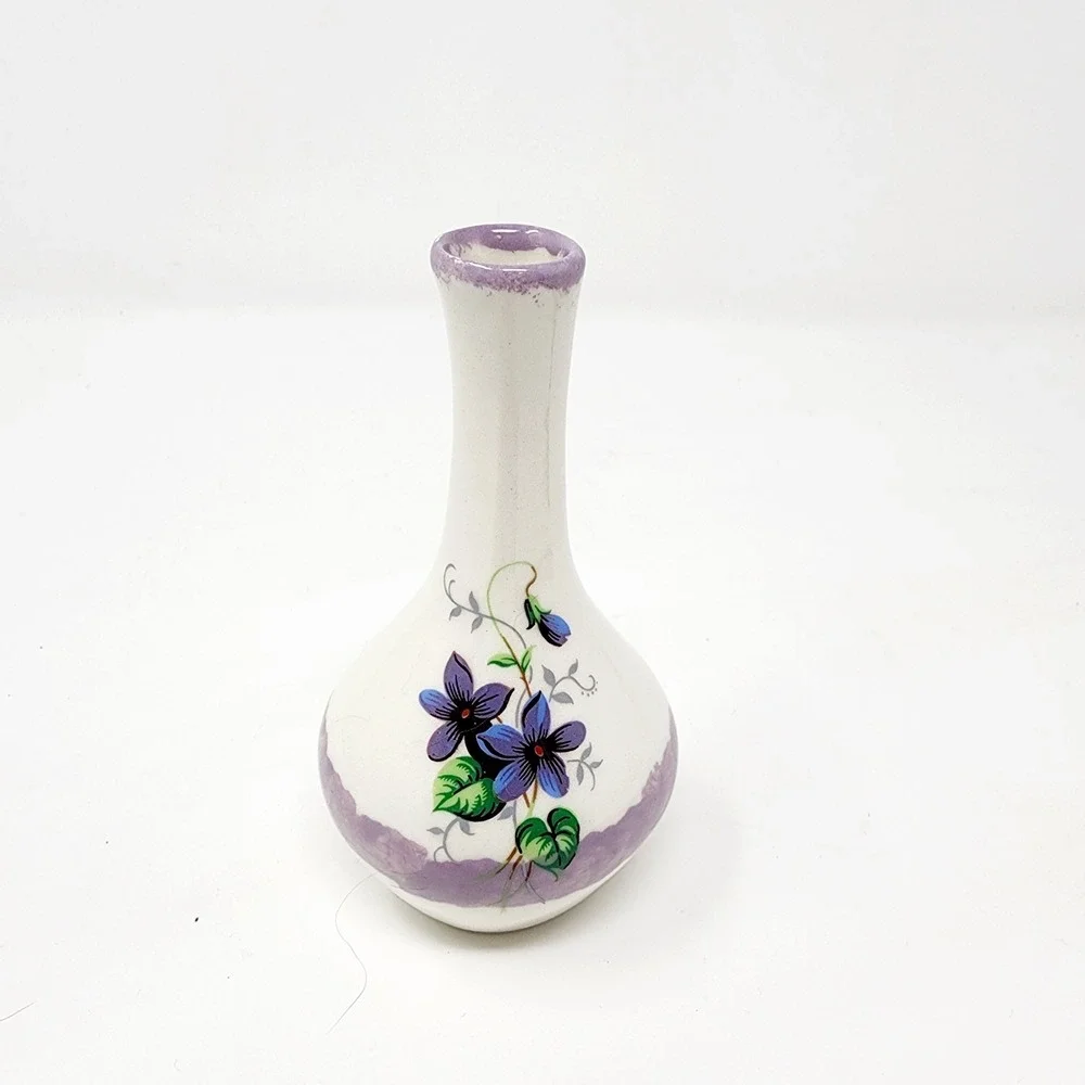 Wild Violets Vintage‎ Ceramic Bud Vase The Craft Shop Intercourse PA